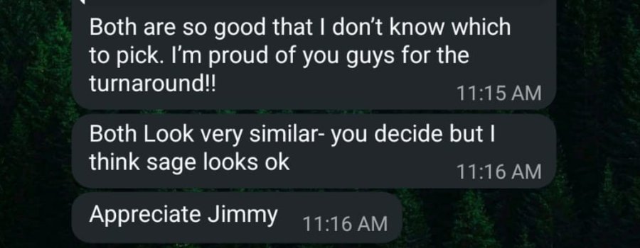WhatsApp testimonial from Timothy, property agent client